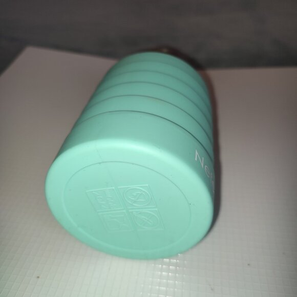 NEW Teal Green Foldable Water Bottle Sport Silicone Portable Extensible Travel - Picture 9 of 12